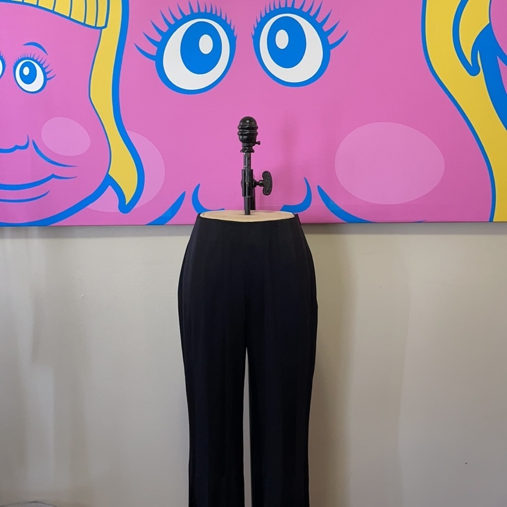Moschino Cheap Chic Black Satin Car Wash Pants